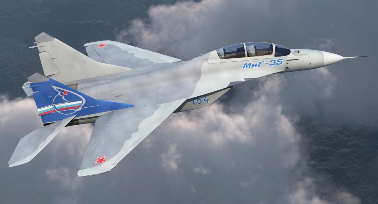 3D model Fighter Mikoyan MiG-35 or Fulcrum F