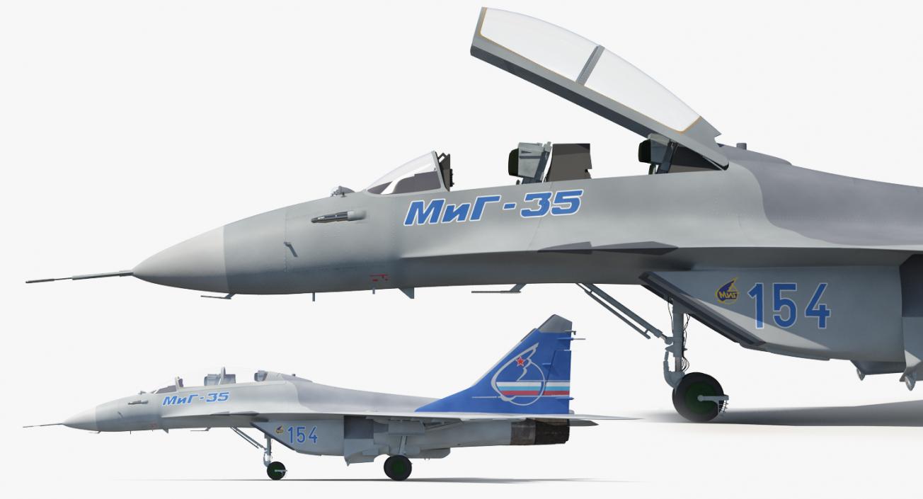 3D model Fighter Mikoyan MiG-35 or Fulcrum F