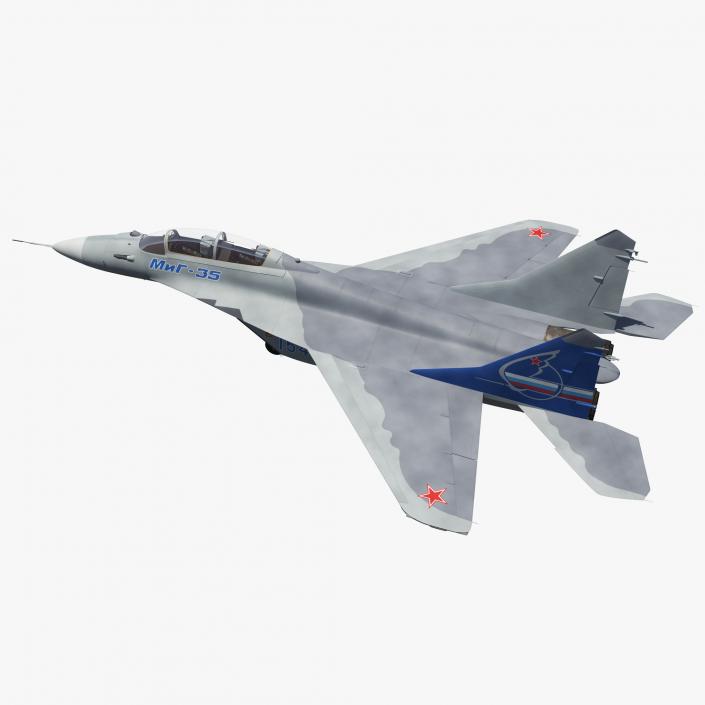 3D model Fighter Mikoyan MiG-35 or Fulcrum F