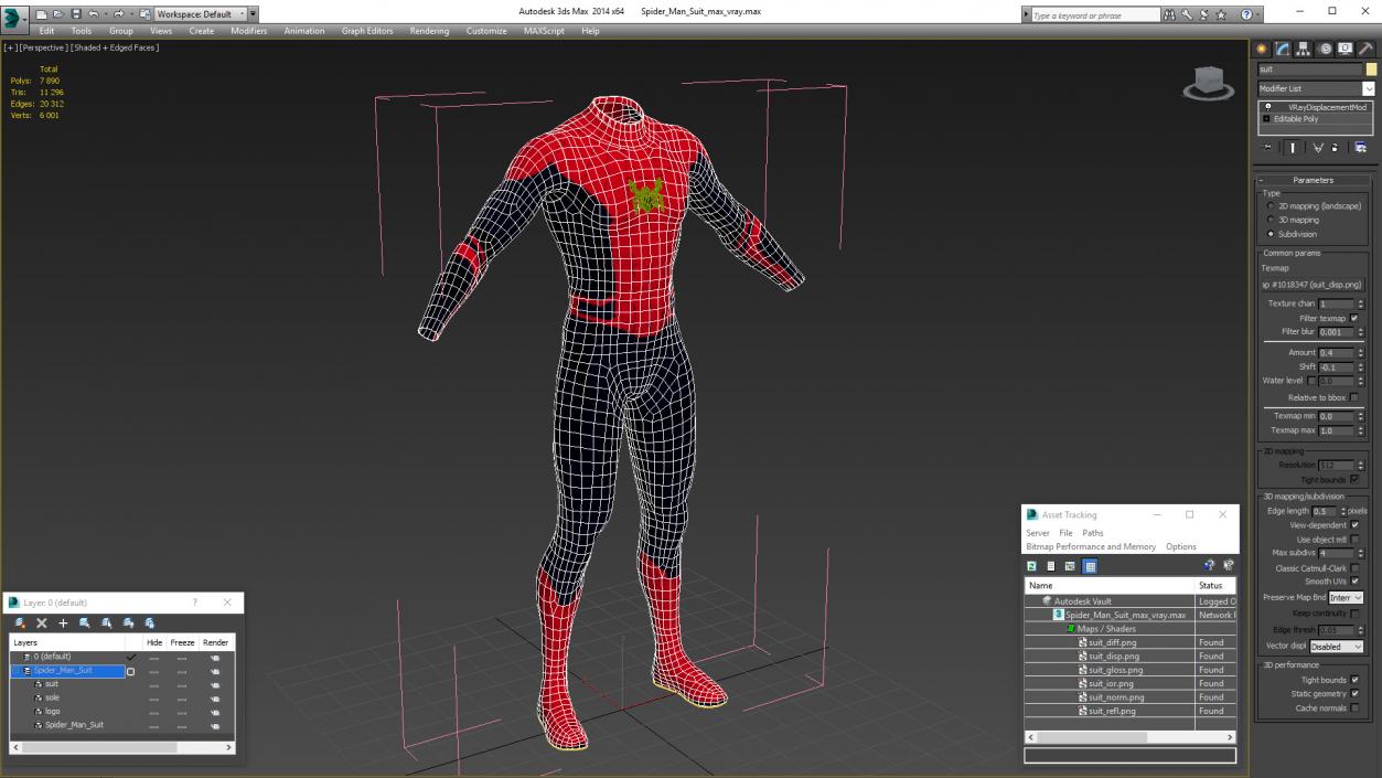 3D model Spider Man Suit