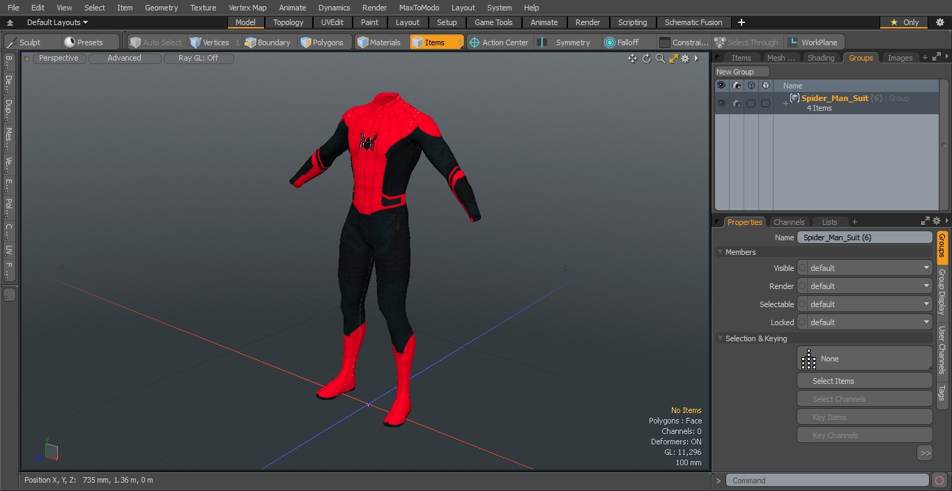 3D model Spider Man Suit