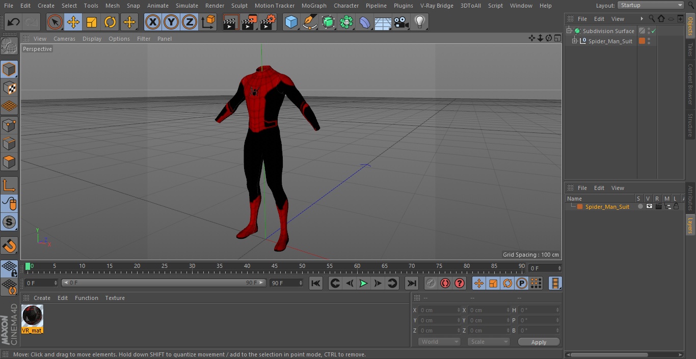 3D model Spider Man Suit