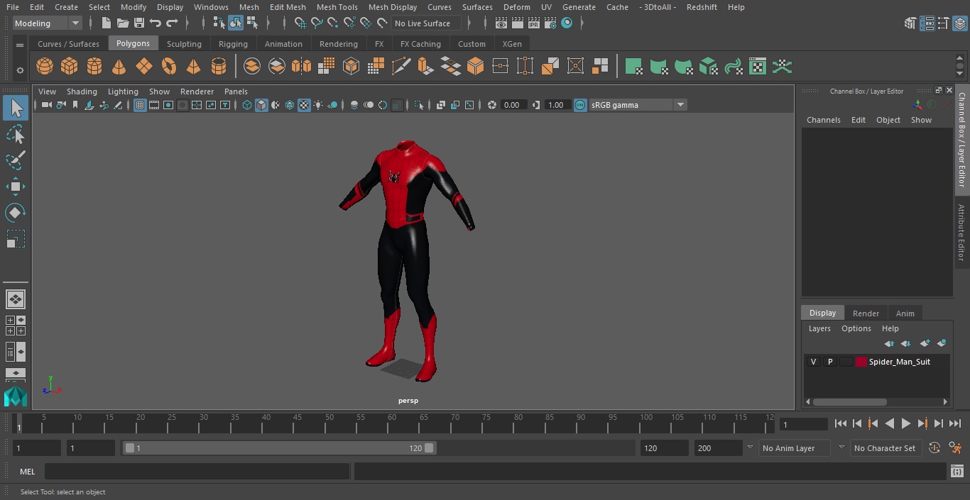 3D model Spider Man Suit