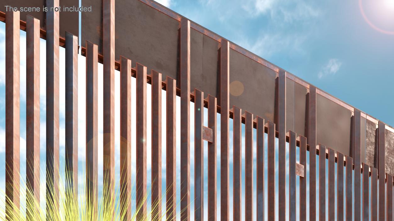 Great Mexico United States Trump Wall 3D