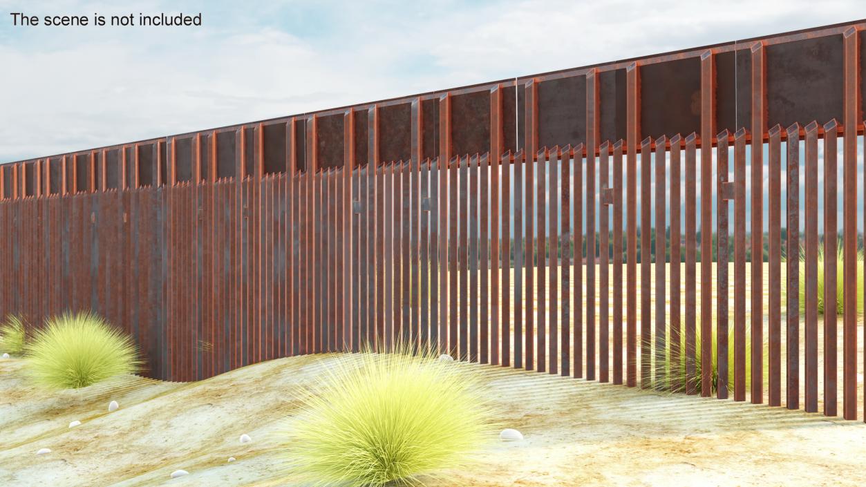 Great Mexico United States Trump Wall 3D