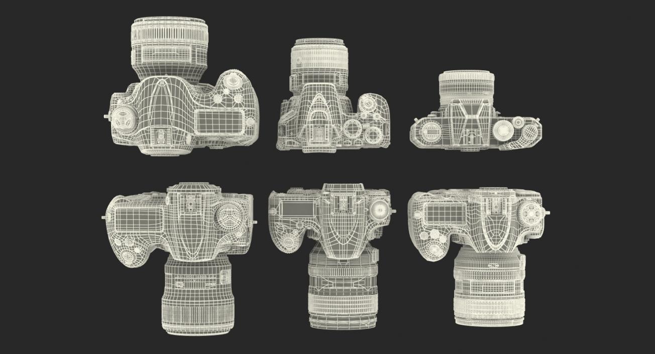 Nikon Cameras Collection 3D model