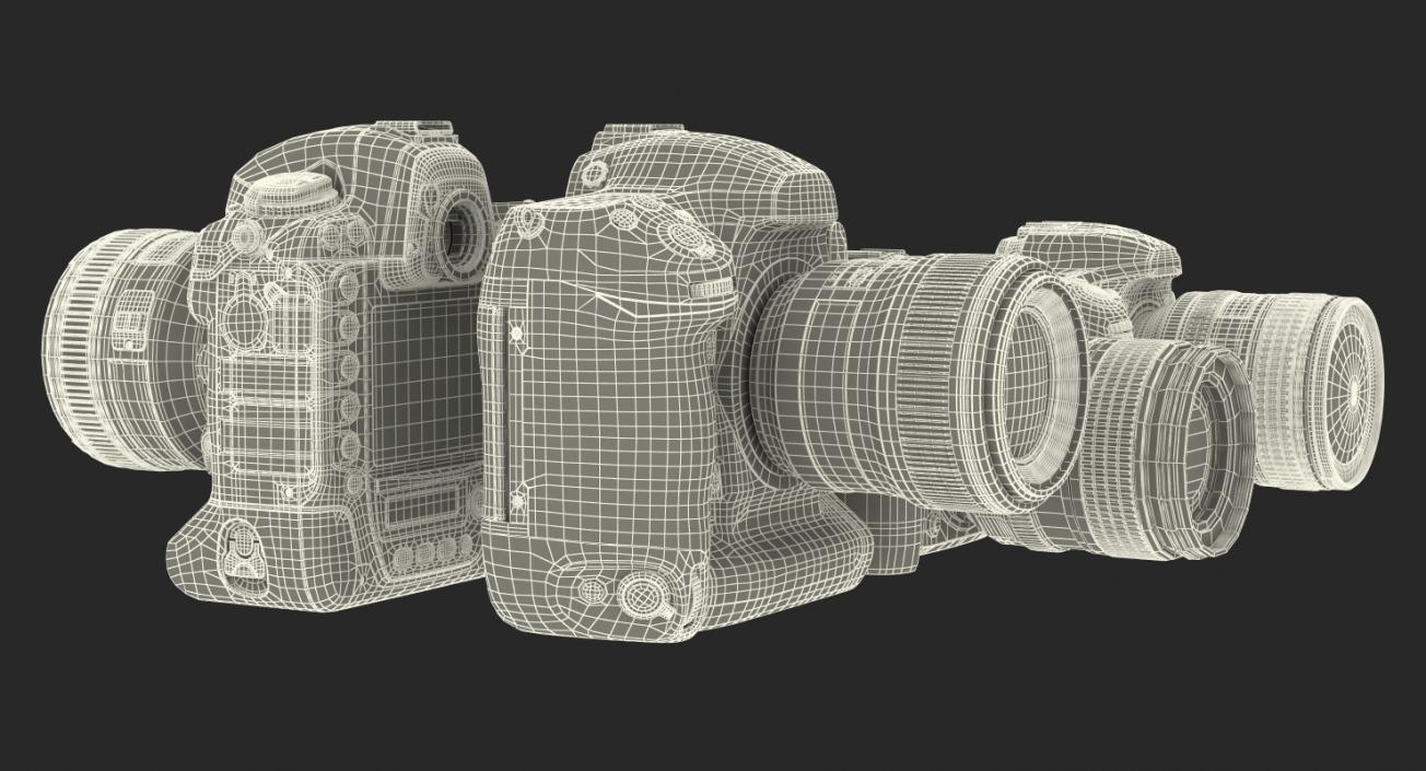 Nikon Cameras Collection 3D model