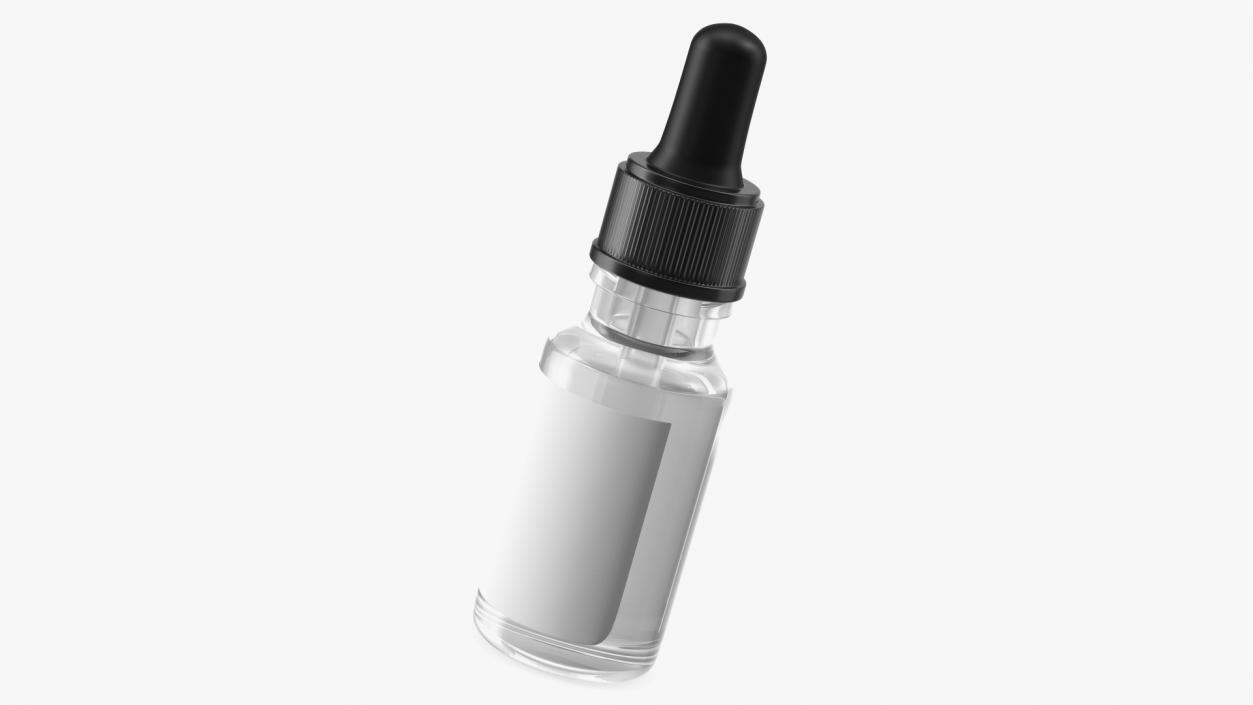 3D Clear Glass Dropper Bottle 20ml