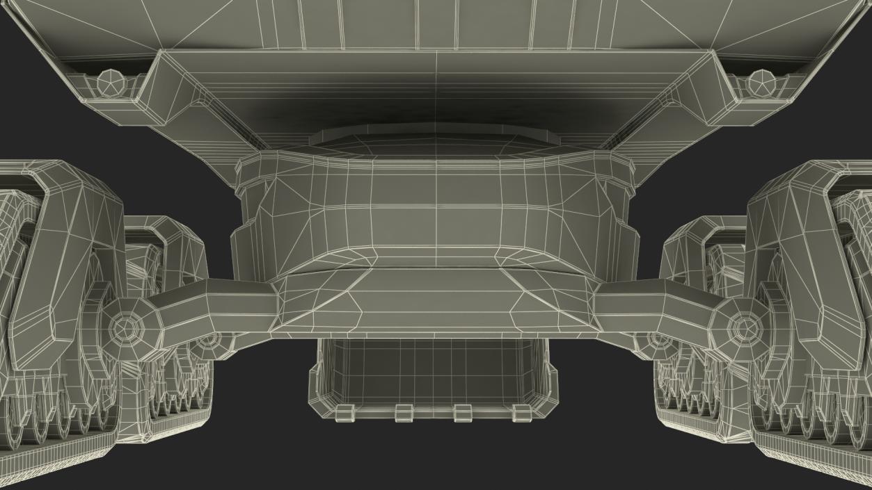 Excavator Futuristic Concept Old 2 3D model