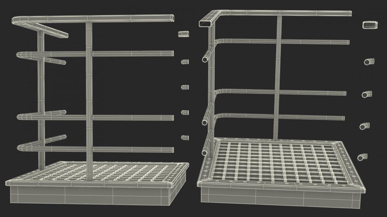 3D Industrial Catwalk Short Corner