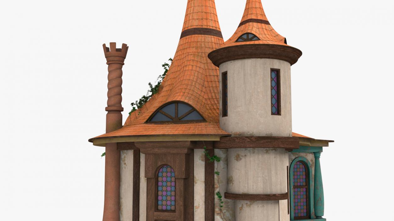 3D Rapunzel Castle Tower