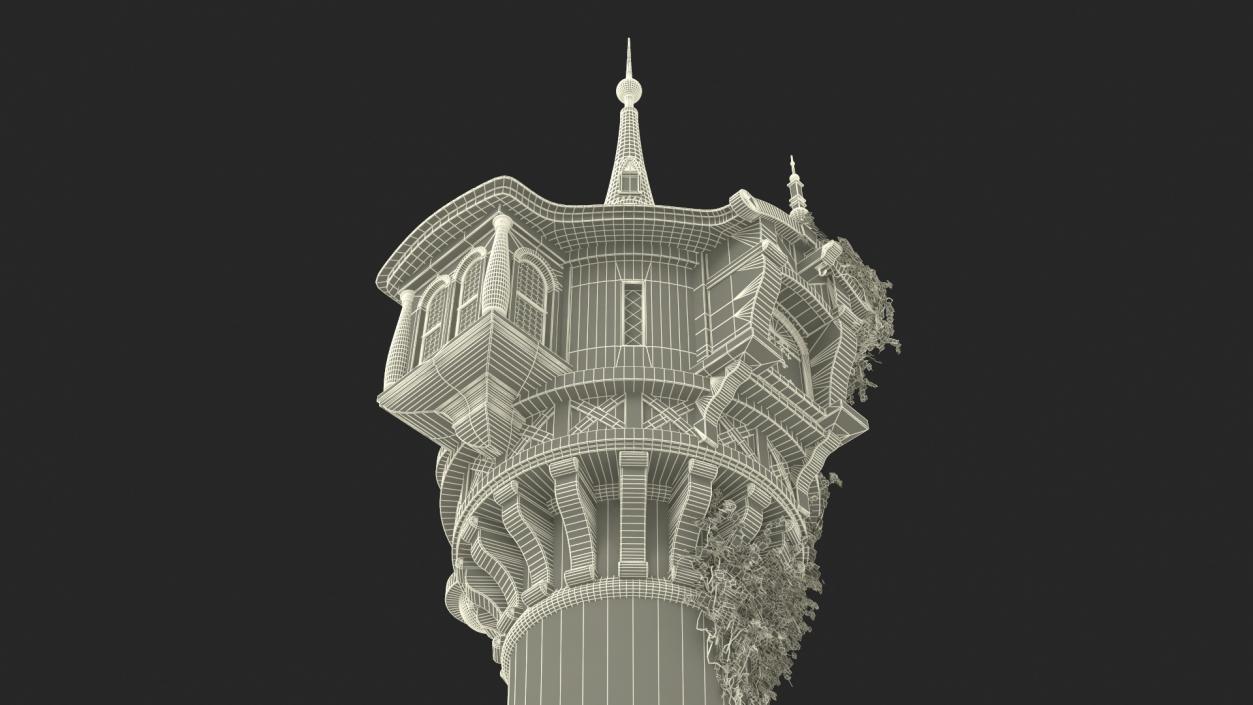 3D Rapunzel Castle Tower