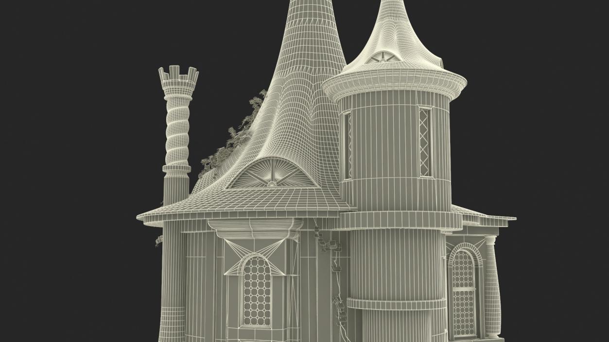 3D Rapunzel Castle Tower