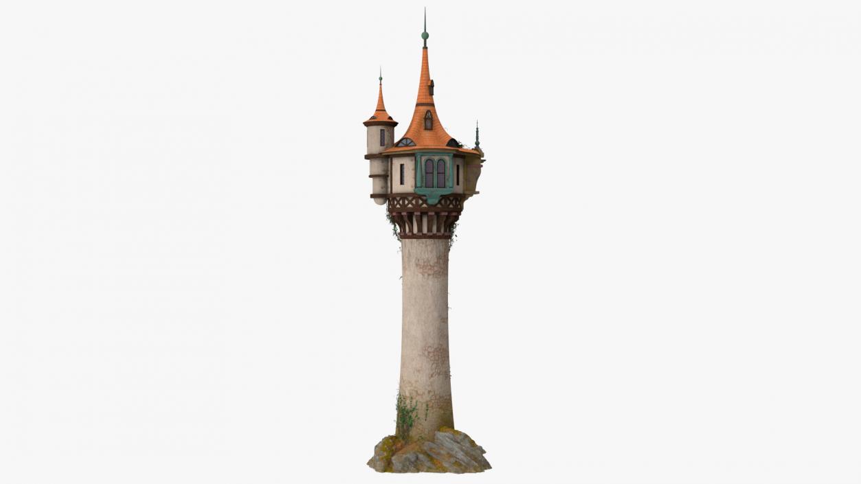 3D Rapunzel Castle Tower