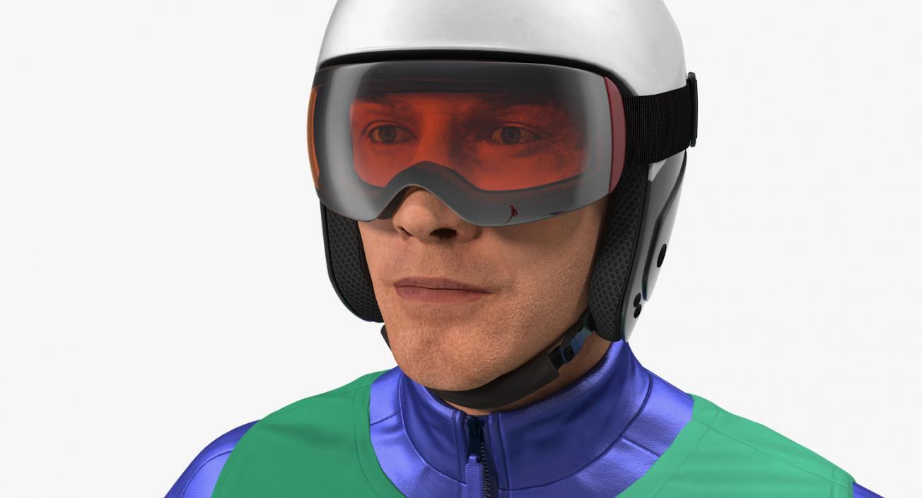 Downhill Skier Generic 3D