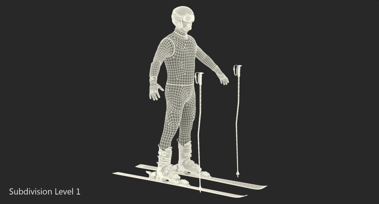 Downhill Skier Generic 3D