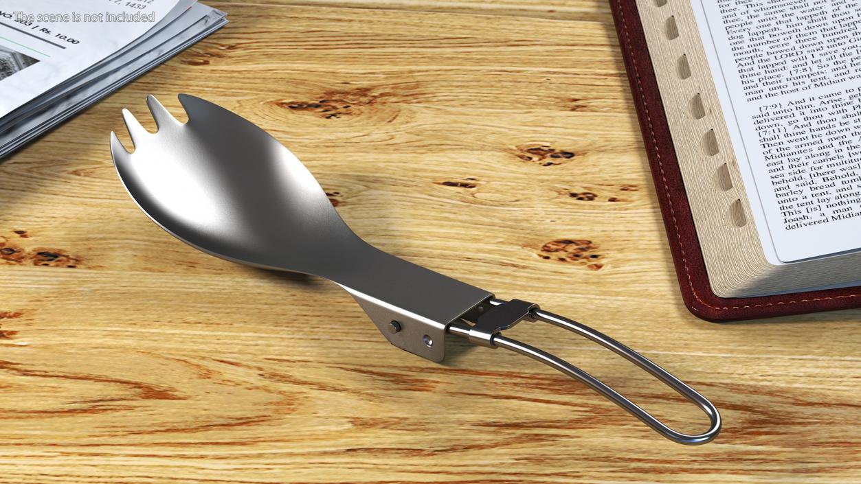 Foldable Spork 3D model