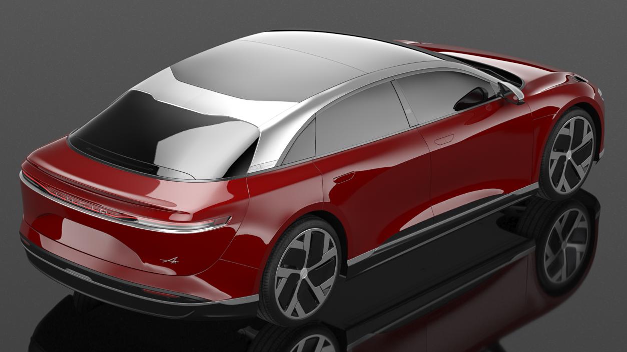 3D model Electric Luxury Sedan Lucid Air Exterior Only