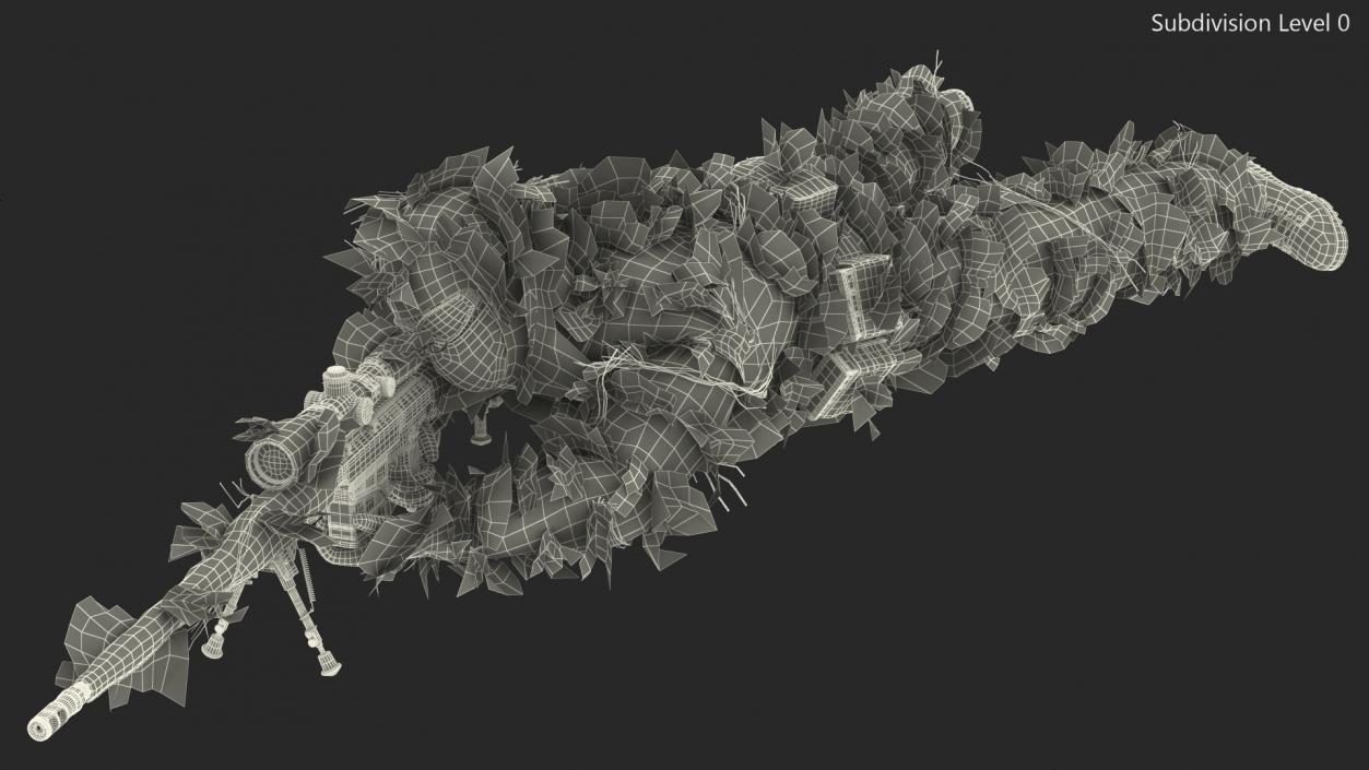 3D Sniper Shooting Position Desert Camo