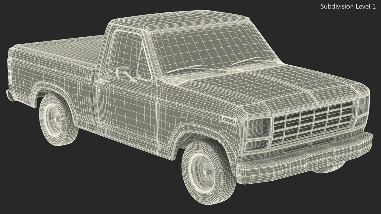 3D model Compact Pickup Truck