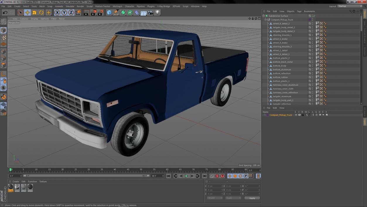 3D model Compact Pickup Truck