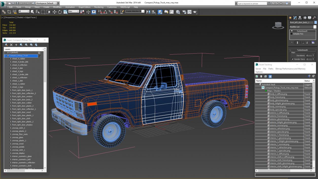 3D model Compact Pickup Truck