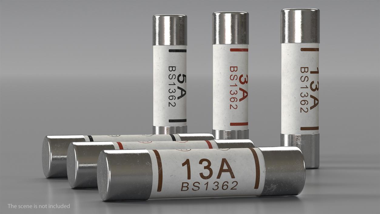 BS1362 Ceramic Fuse 3D model