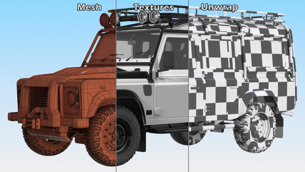 Off Road Car Rigged 3D model