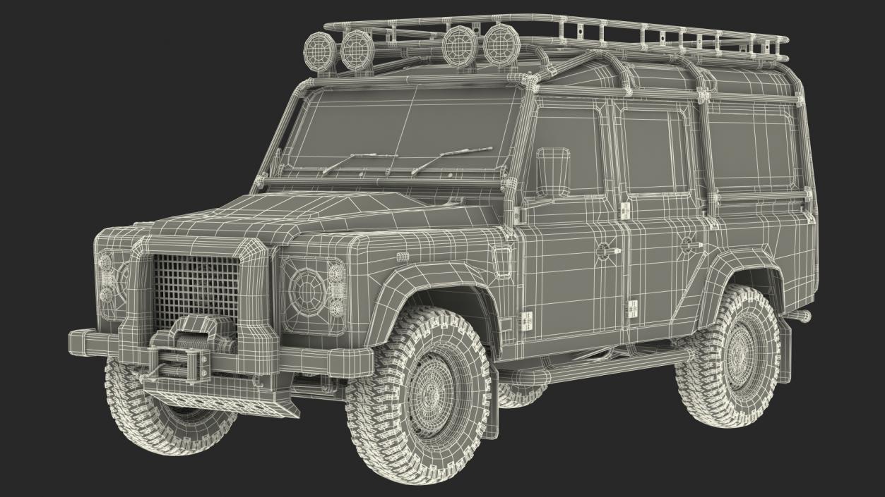 Off Road Car Rigged 3D model