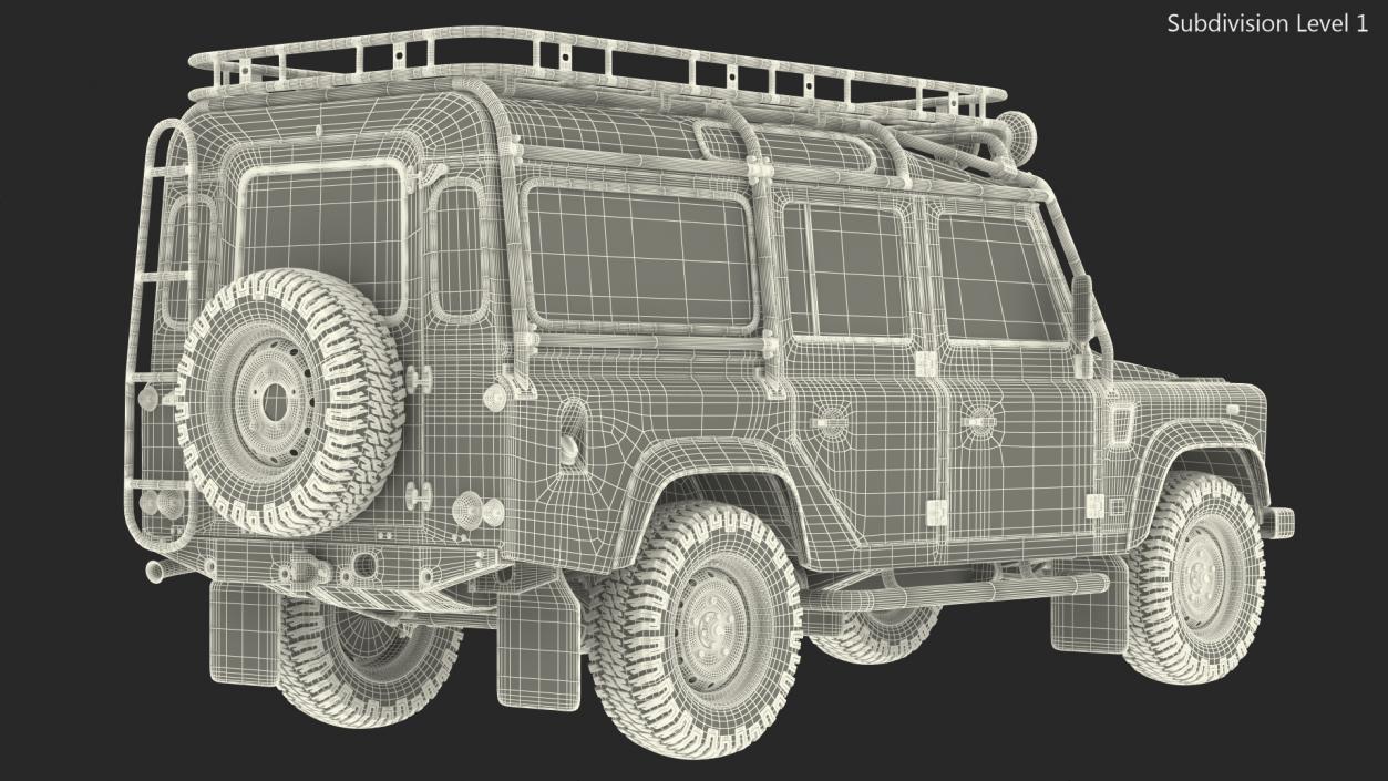 Off Road Car Rigged 3D model