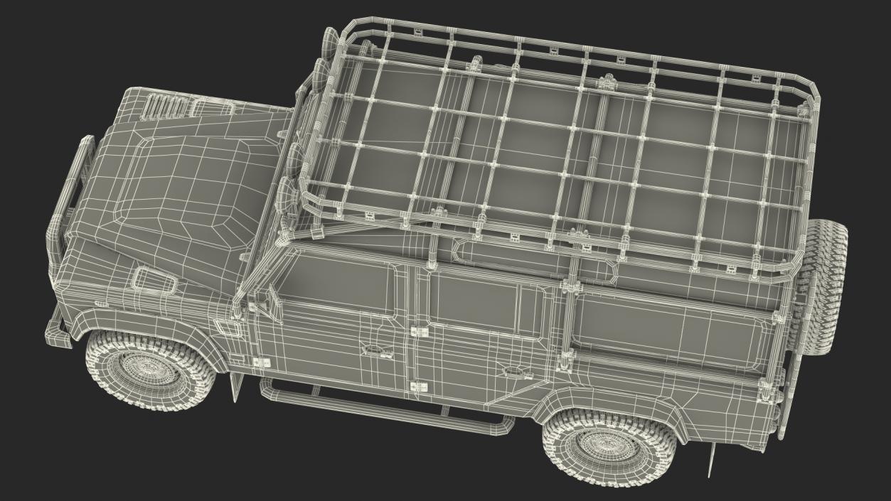 Off Road Car Rigged 3D model