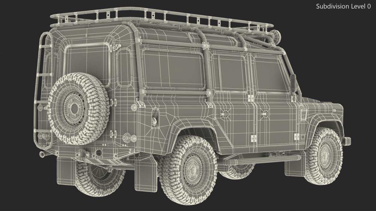 Off Road Car Rigged 3D model