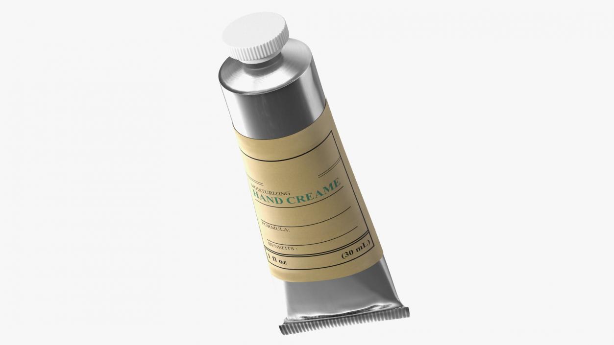 3D Hand Cream in Aluminium Tube model