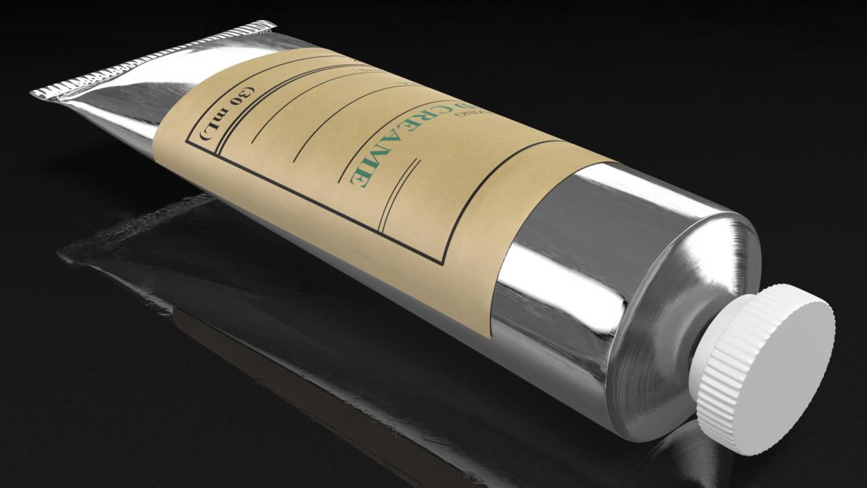 3D Hand Cream in Aluminium Tube model