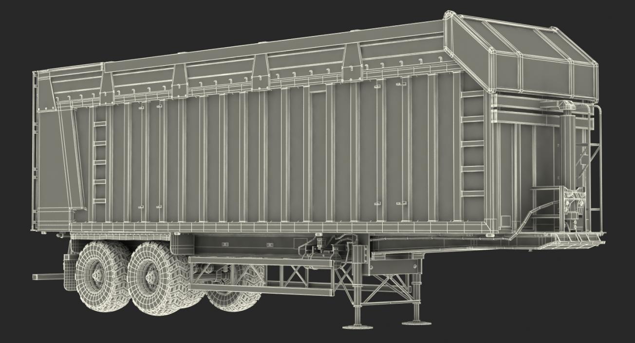 3D Harvester Trailer Clean model