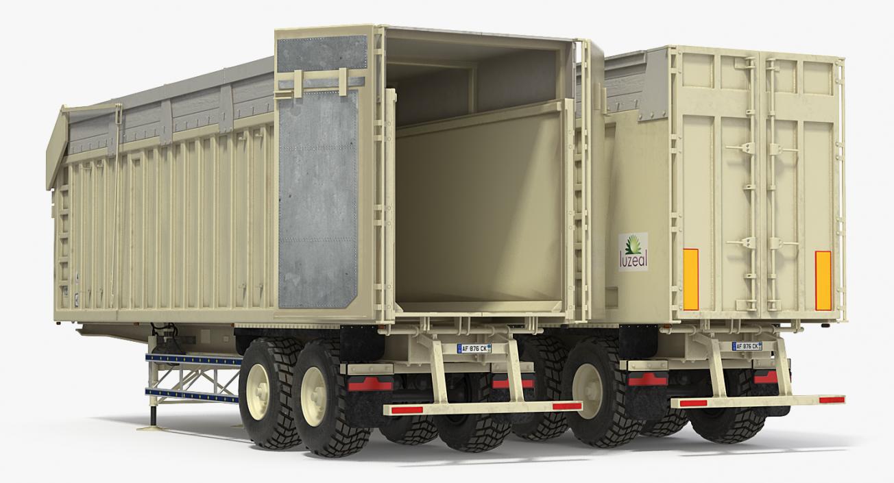 3D Harvester Trailer Clean model