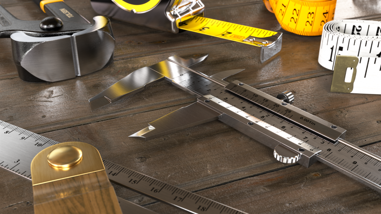 Spurtar Steel Vernier Caliper 3D model