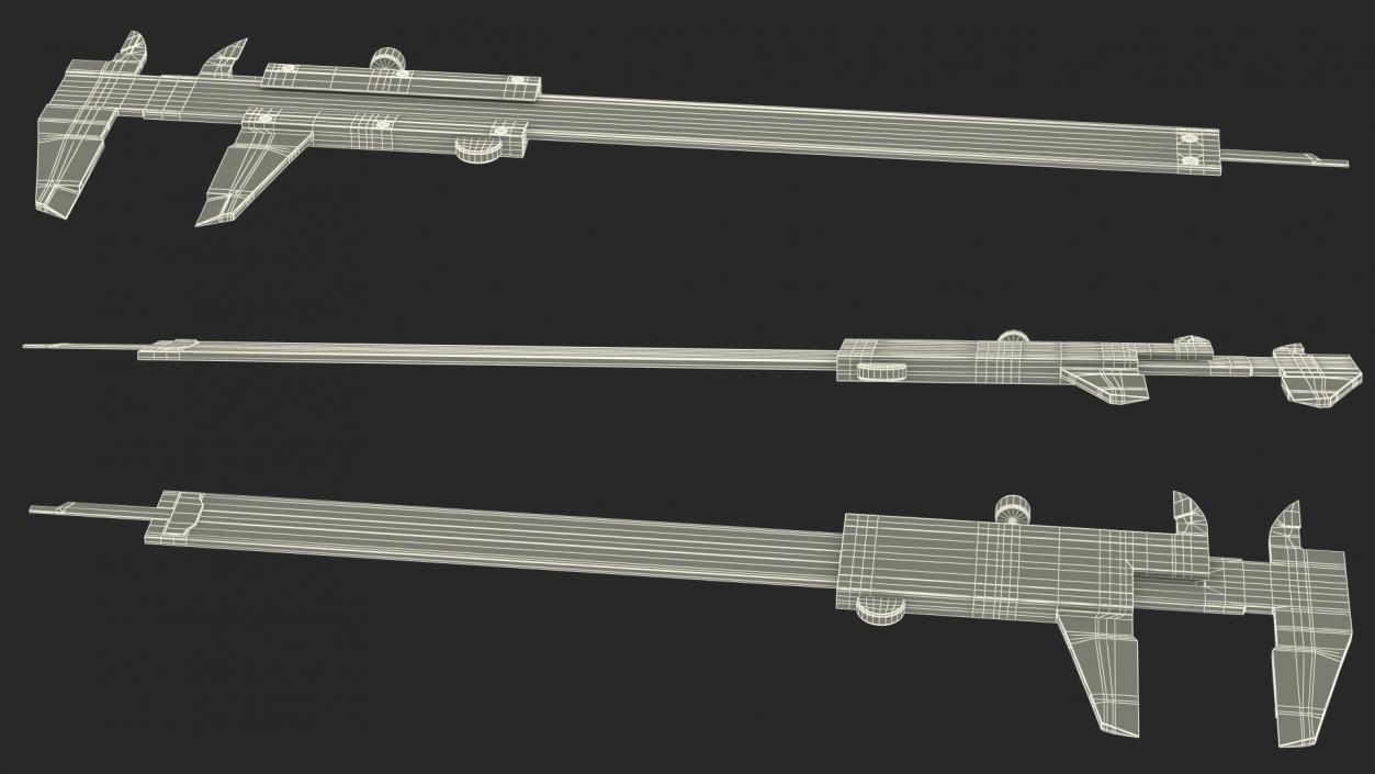 Spurtar Steel Vernier Caliper 3D model