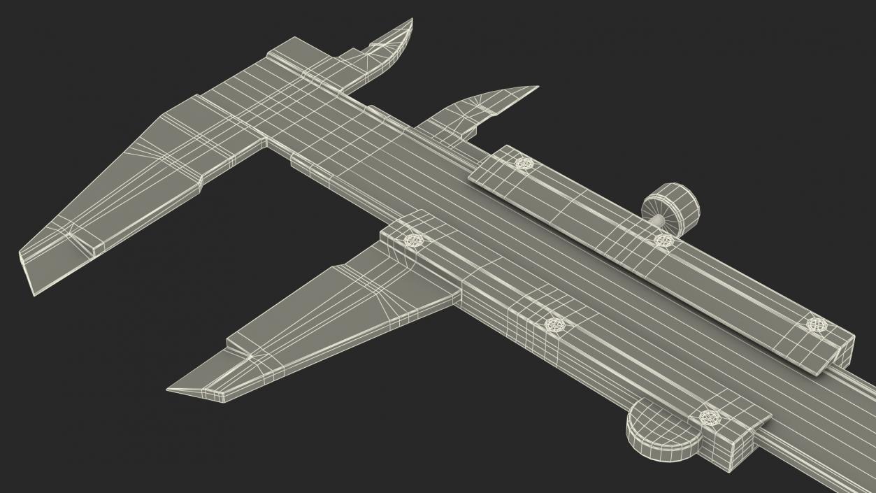 Spurtar Steel Vernier Caliper 3D model