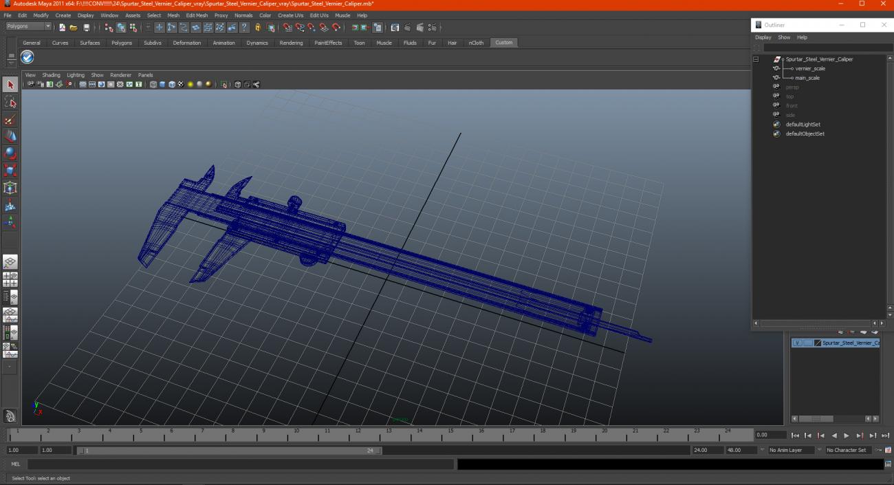 Spurtar Steel Vernier Caliper 3D model