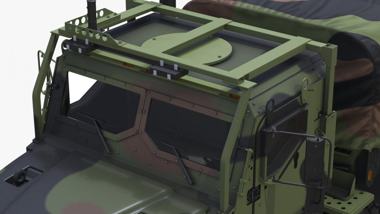 3D Truck with Trailer Air Defense Missile Complex