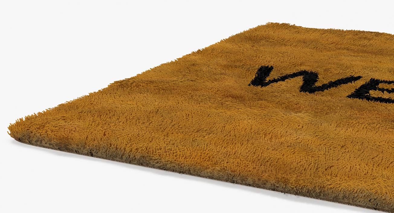 Welcome Doormat Fur 3D model