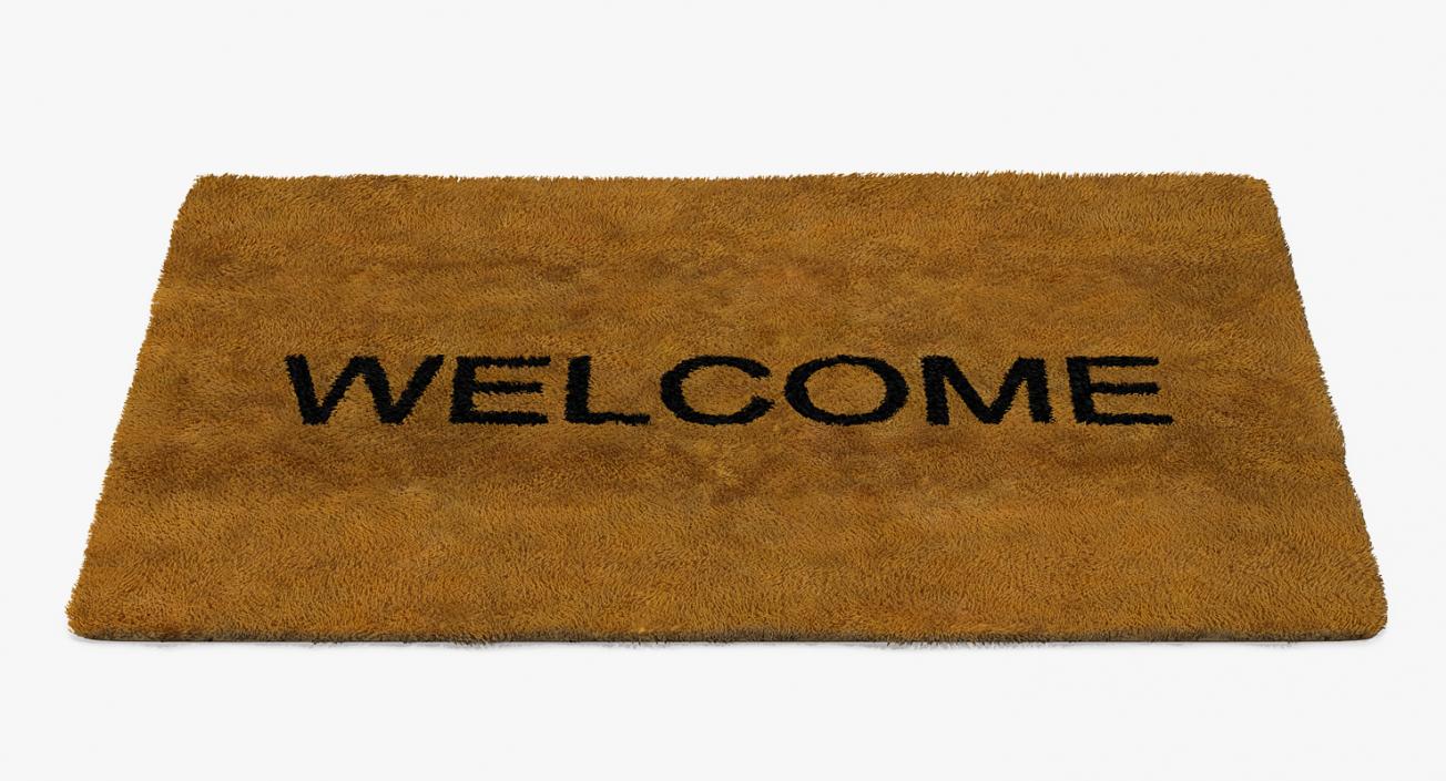 Welcome Doormat Fur 3D model