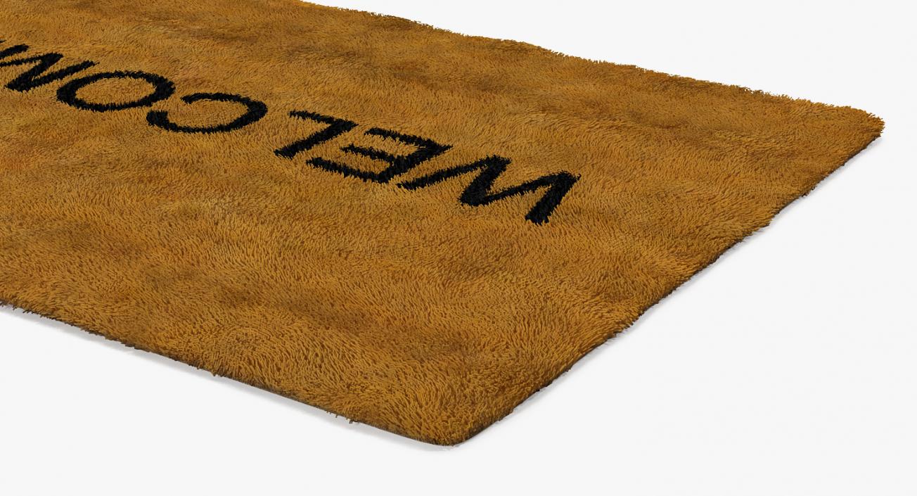 Welcome Doormat Fur 3D model