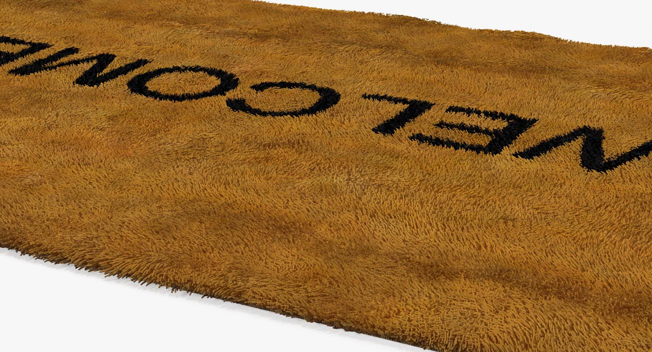 Welcome Doormat Fur 3D model