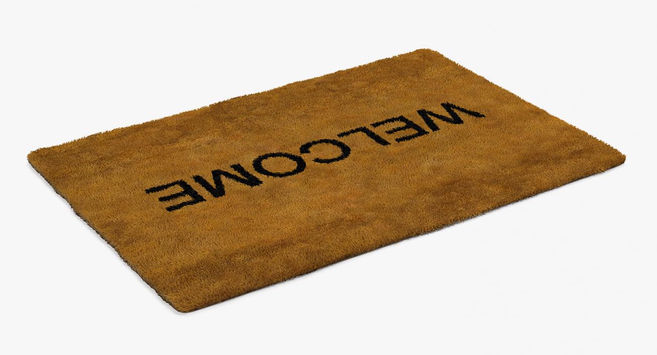 Welcome Doormat Fur 3D model