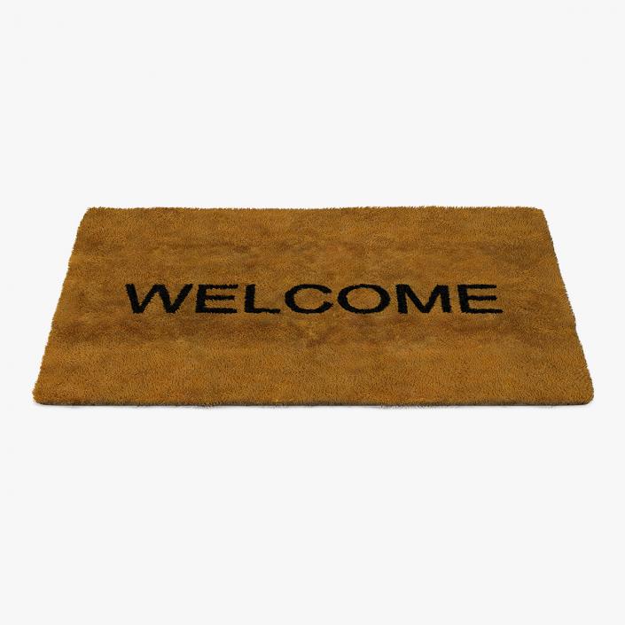 Welcome Doormat Fur 3D model