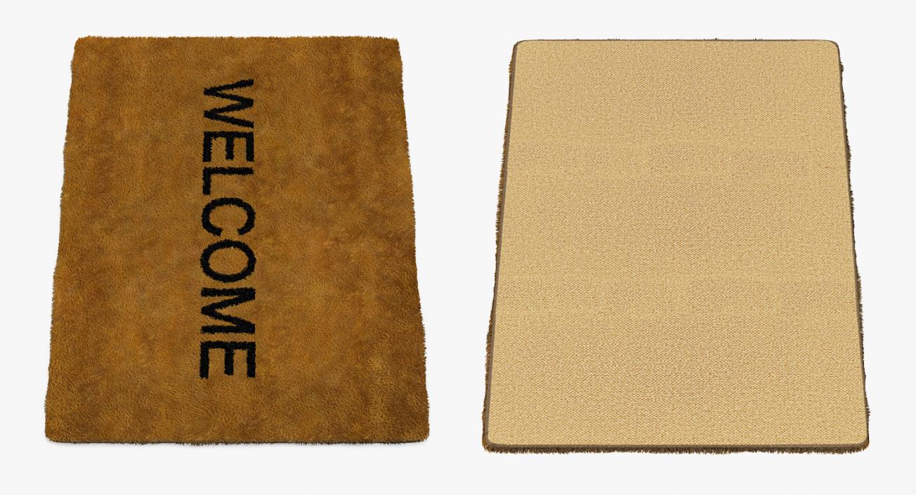 Welcome Doormat Fur 3D model