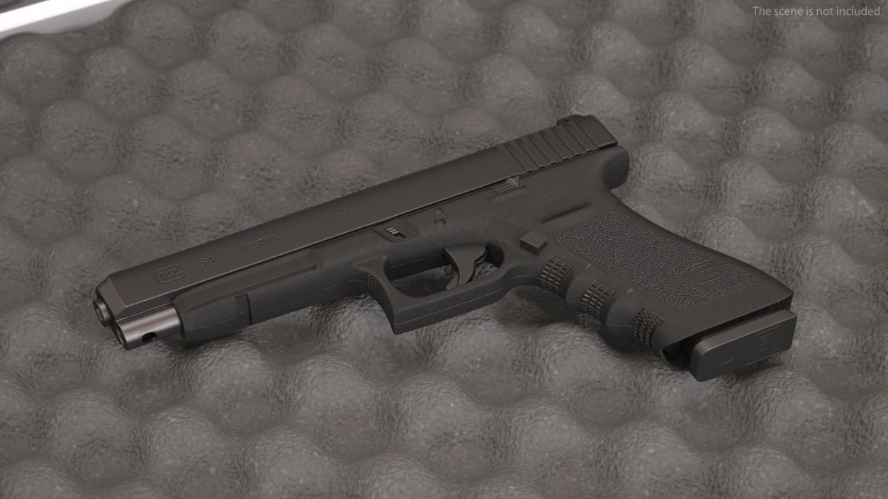 Semi Auto Pistol Glock G34 Black 3D