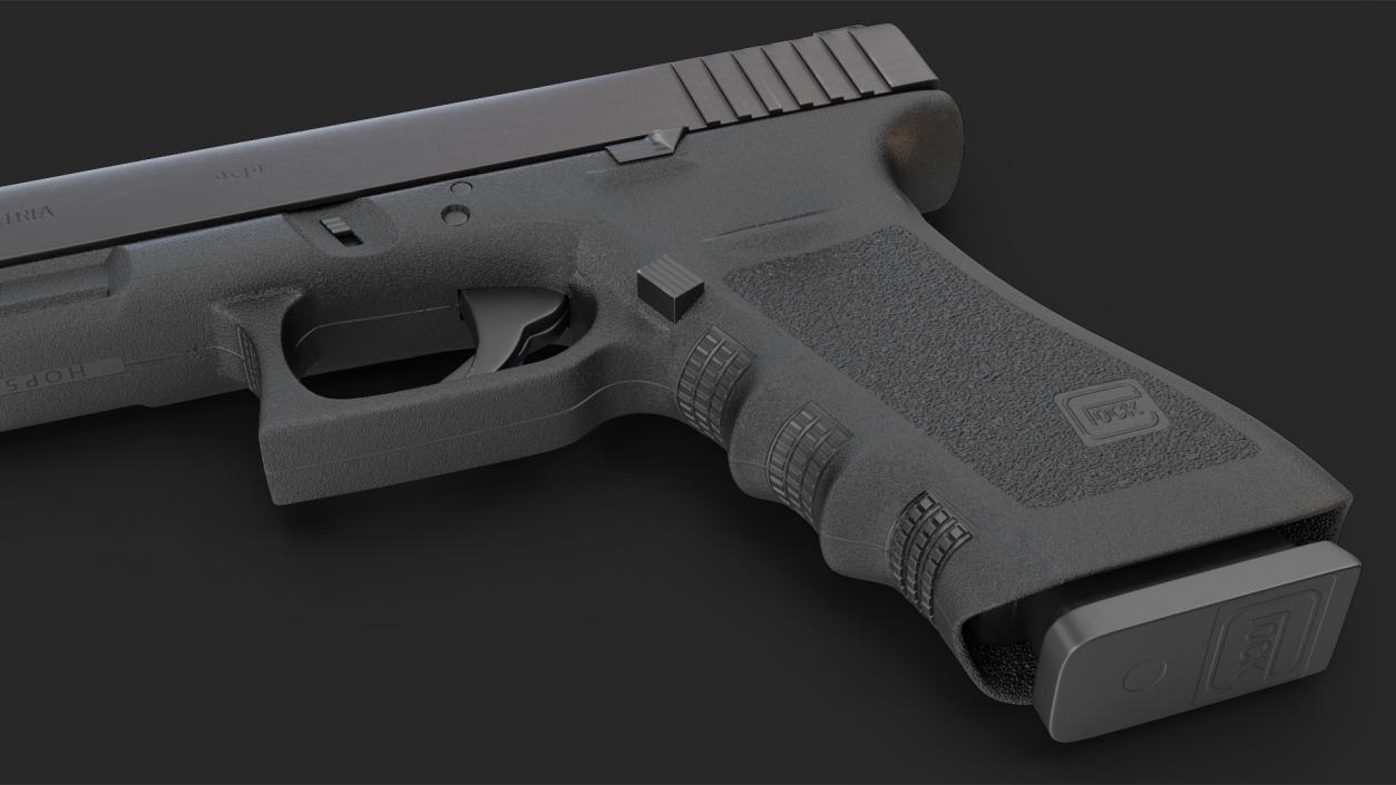 Semi Auto Pistol Glock G34 Black 3D